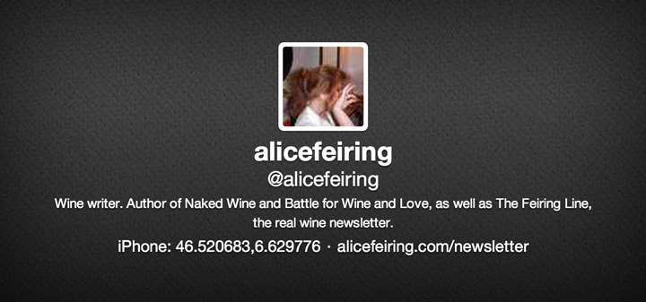 Twitter 25: Alice Feiring