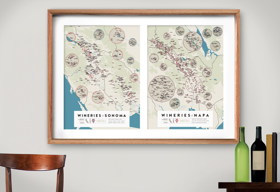 The Ultimate Napa and Sonoma Maps For Your Home