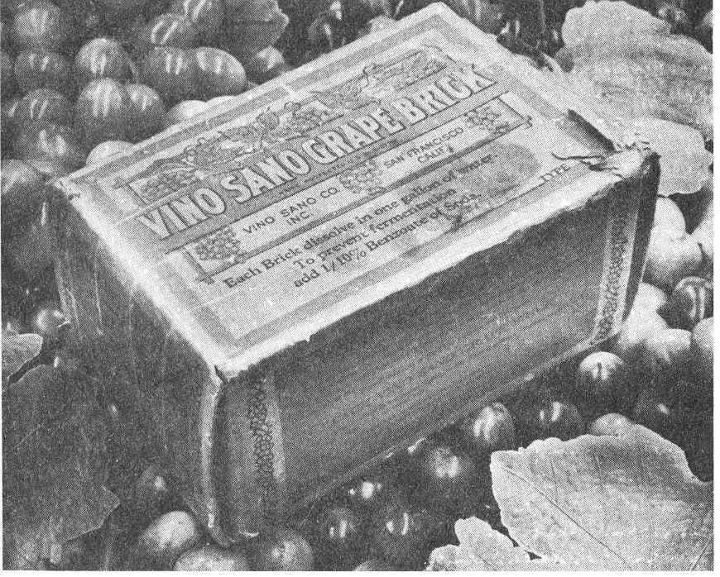 Prohibition's Grape Bricks: How to Not Make Wine