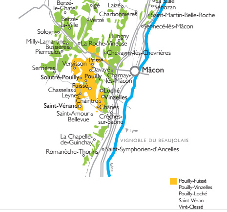 pouilly fuisse macon map