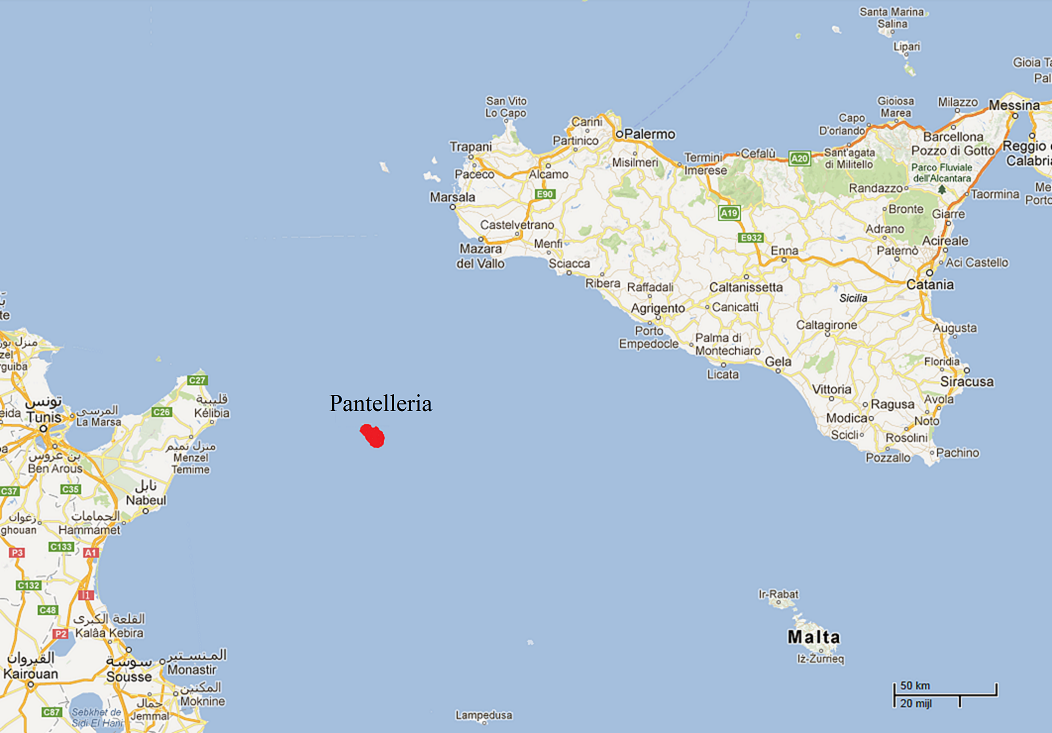 map of Pantelleria