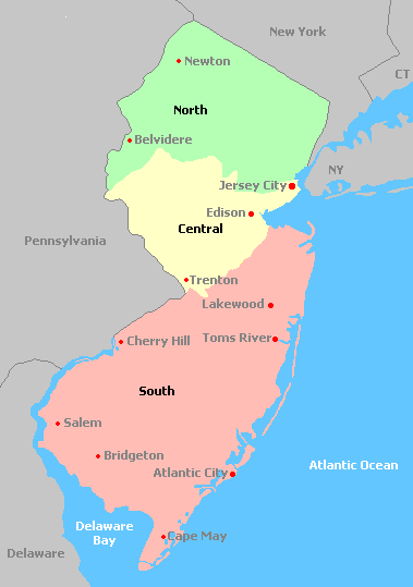 map of New Jersey AVAs